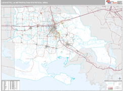 Lafayette Metro Area Digital Map Premium Style