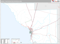 Laredo Metro Area Digital Map Premium Style