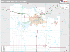 Lawrence Metro Area Digital Map Premium Style