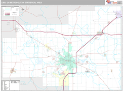 Lima Metro Area Digital Map Premium Style