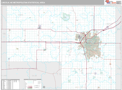 Lincoln Metro Area Digital Map Premium Style