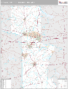 Longview Metro Area Digital Map Premium Style