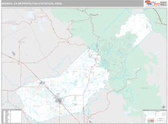 Madera Metro Area Digital Map Premium Style