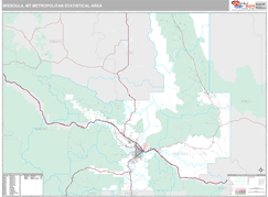 Missoula Metro Area Digital Map Premium Style