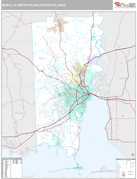 Mobile Metro Area Digital Map Premium Style