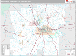 Montgomery Metro Area Digital Map Premium Style