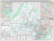 Newark Metro Area Digital Map Premium Style