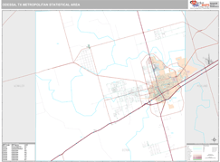 Odessa Metro Area Digital Map Premium Style