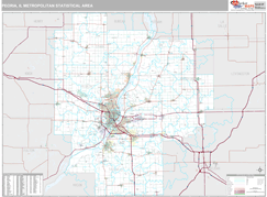 Peoria Metro Area Digital Map Premium Style