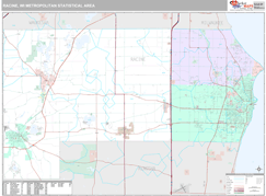 Racine Metro Area Digital Map Premium Style