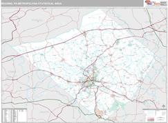 Reading Metro Area Digital Map Premium Style