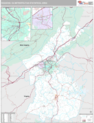 Roanoke Metro Area Digital Map Premium Style