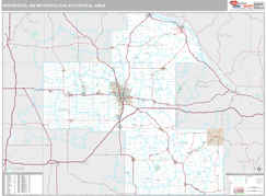Rochester Metro Area Digital Map Premium Style
