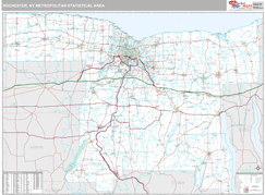 Rochester Metro Area Digital Map Premium Style