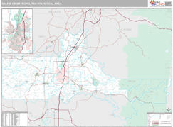 Salem Metro Area Digital Map Premium Style