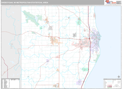 Sheboygan Metro Area Digital Map Premium Style