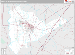 Sumter Metro Area Digital Map Premium Style