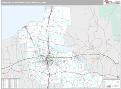 Syracuse Metro Area Digital Map Premium Style