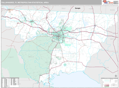 Tallahassee Metro Area Digital Map Premium Style