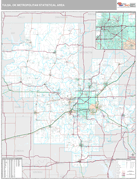 Tulsa Metro Area Digital Map Premium Style