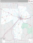 Tuscaloosa Metro Area Digital Map Premium Style