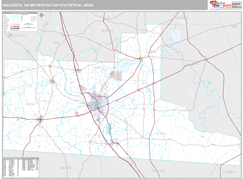 Valdosta Metro Area Digital Map Premium Style