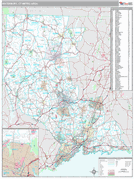 Waterbury Metro Area Digital Map Premium Style