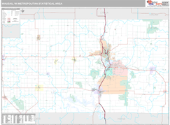 Wausau Metro Area Digital Map Premium Style