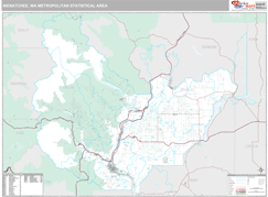 Wenatchee Metro Area Digital Map Premium Style