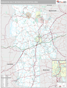 Worcester Metro Area Digital Map Premium Style