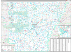 Arkansas Digital Map Premium Style