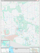 Arizona Digital Map Premium Style