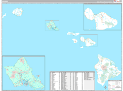 Hawaii Digital Map Premium Style