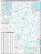 Illinois Digital Map Premium Style