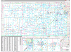 Kansas Digital Map Premium Style