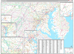 Maryland Digital Map Premium Style