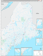 Maine Digital Map Premium Style