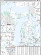 Michigan Digital Map Premium Style