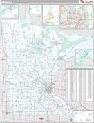 Minnesota Digital Map Premium Style