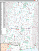 Mississippi Digital Map Premium Style