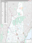 New Hampshire Digital Map Premium Style