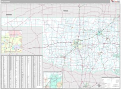 Oklahoma Digital Map Premium Style