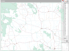 Wyoming Digital Map Premium Style