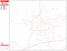 Anderson Digital Map Red Line Style
