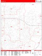 Arcadia Digital Map Red Line Style