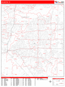 Arlington Digital Map Red Line Style