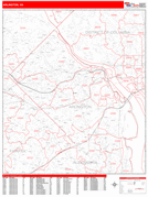 Arlington Digital Map Red Line Style