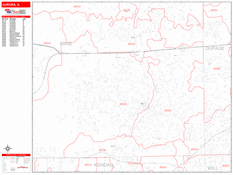 Aurora Digital Map Red Line Style