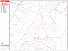 Bayonne Digital Map Red Line Style