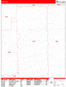 Berwyn Digital Map Red Line Style